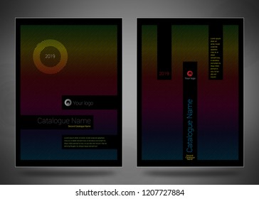 Design covers for business catalog, annual report, magazine, flyerp or booklet in A4 format for business, construction, medicine and new technologies. Abstract vectorial design.