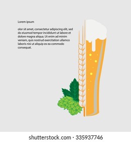 design craft premium beer emblem. Vector illustration