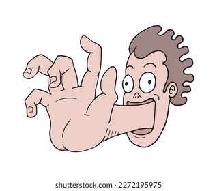 Diseño del dibujo a mano loco