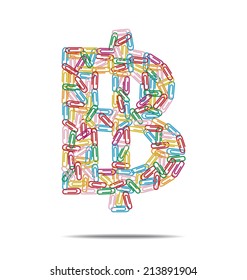 design created a baht with many multicolored clips 