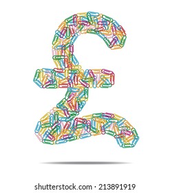 design created a pound with many multicolored clips 
