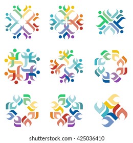 Design Creative Abstract Stock Element Icons Collection Business Logo