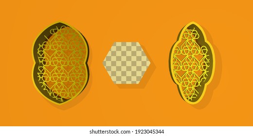 Diseñar concepto creativo para el día de celebración islámica ramadan kareem o eid al fitr adha.Fácil de usar y personalizar.vector.