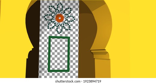 Diseñar concepto creativo para el día de celebración islámica ramadan kareem o eid al fitr adha.Fácil de usar y personalizar.vector.