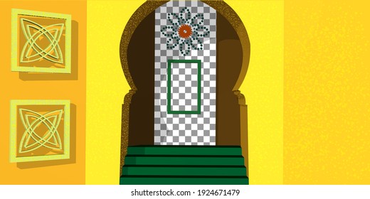 Design creative concept for islamic celebration day ramadan kareem or eid al fitr adha.Easy to use and customize.vector.
