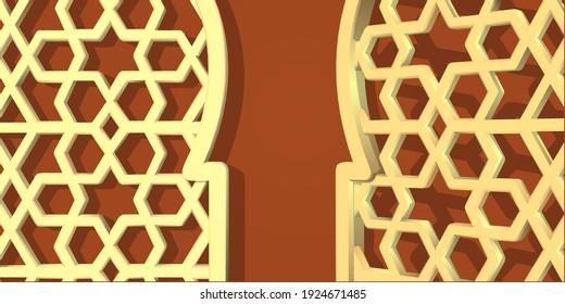 Design creative concept for islamic celebration day ramadan kareem or eid al fitr adha.Easy to use and customize.vector.
