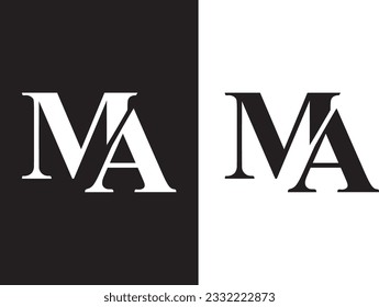 Design with Creative Intersected, Alphabet letters Initials Monogram logo