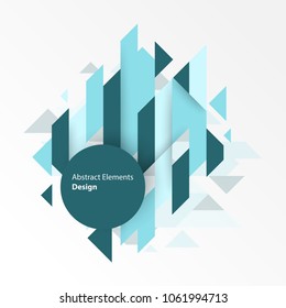 Design, creative modern Abstract Background Geometric Elemen triangles.