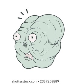 Design of creepy creature illustration