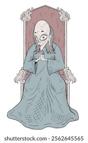 Design of creepy emperor in thorne