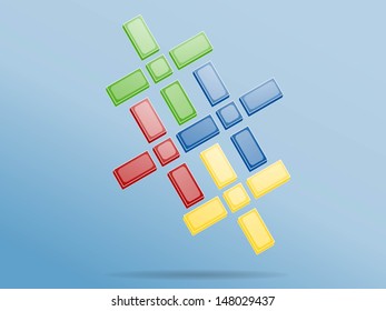 Design cross, vectors