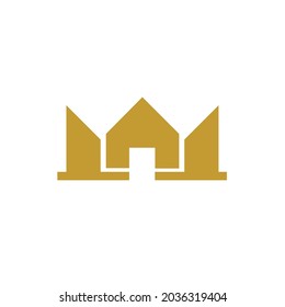 design a crown with a door in the middle
