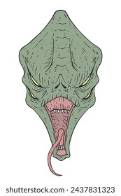 Diseño de curiosa ilustración mutante
