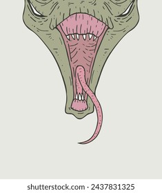 Design of cuious mutant illustration