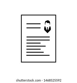 design of curriculum vitae icon