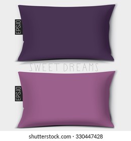 Design cushion (Pillow).
Vector purple, violet pillow.