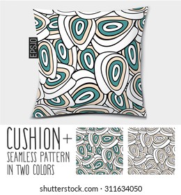 Design cushion (Pillow)
Vector seamless pattern.