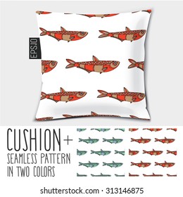 Design cushion (Pillow)
Vector seamless pattern.