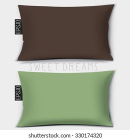 Design cushion (Pillow).
Vector turquoise, aquamarine pillow.
