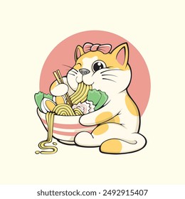 Design Cute cat vector art