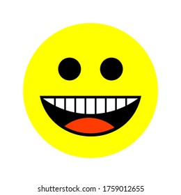 Design cute emoticon icons with white background. Set isolated emoji icons, minimal design. Vector illustration.
