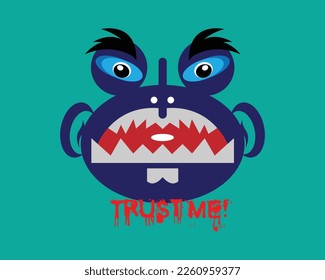 Design with cute and fun characters. Made for printing on t-shirts, hats, socks and small stickers