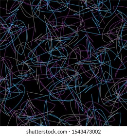Design with cute scribble pattern. Vector background