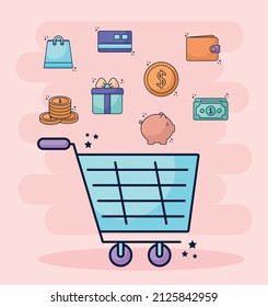 diseño de artículos de compra bonitos
