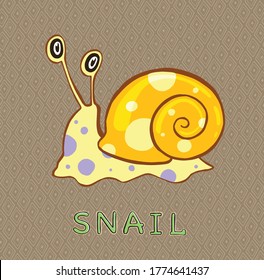 diseño Caracol. icono pequeño para stock.