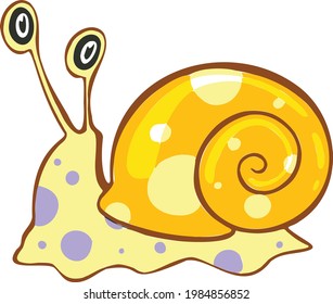 design Cute Snail. small icon for stock.
