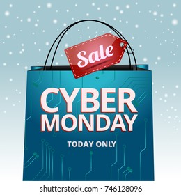 Design cyber Monday, vector graphics for the site