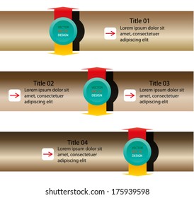 Design of cylinder shape for banners template graphic or website