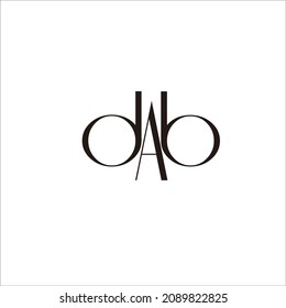 DESIGN "DAB" LETTERS LOGO FOR YOUR COMPANY BRAND, NAME AND IDENTITY