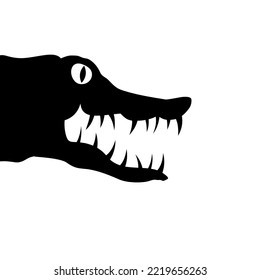 Design of danger alligator illustration