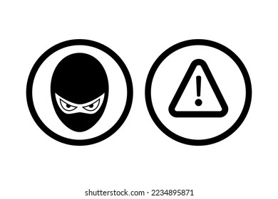 Design of danger thief symbol