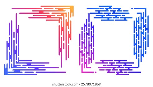 Design for Data Flow, Futuristic Tech, Business, Science for Web-design, Banner, Presentation. Icon, Logo, and Background made of Circular Dots, Lines, and Spirals. Holyday Pattern Vector Illustration