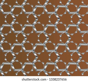 Design for decor, prints, textile, furniture, and cloth, digital  .Seamless golden ornament in Arabian style. Luxury vector pattern. , 

