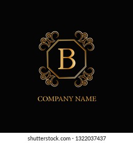 Design of decorative elegant monogram letters A. Stylish logo for cafes, bars, restaurants, hotels, boutiques, company brand. Vector illustration.
