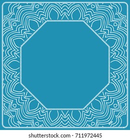 design decorative frame for cutting. vector illustration. lace ornament for border