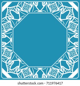 design decorative frame for cutting. vector illustration. lace ornament for border