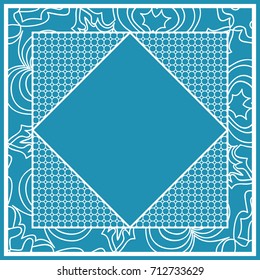 design decorative frame for cutting. vector illustration. lace ornament for border