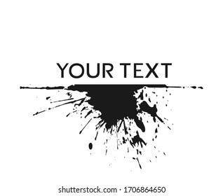 Design of decorative ink stain