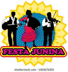 Design dedicated for Latin American holiday, the June party Festa Junina of Brazil