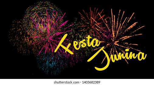 Design dedicated for Latin American holiday, the June party Festa Junina of Brazil