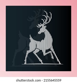 Design a deer using lines
