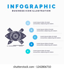 design, designer, illustration, sketch, tools Infographics Template for Website and Presentation. GLyph Gray icon with Blue infographic style vector illustration.