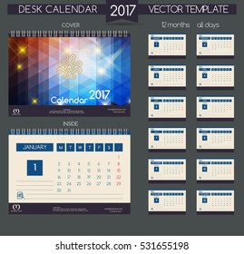 Design Desk Calendar 2017.