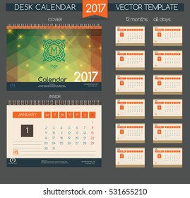Design Desk Calendar 2017.