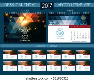Design Desk Calendar 2017.