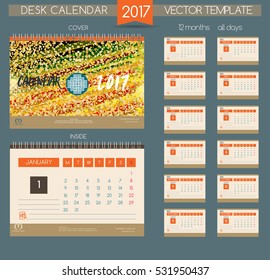 Design Desk Calendar 2017.